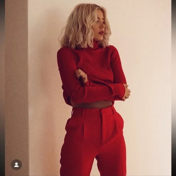 ZARA PLEATED HIGH-WAISTED PANTS - Picture 2 of 12